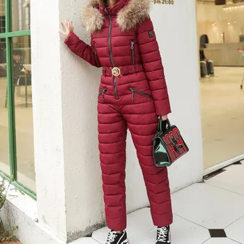 2024NEW jednodílné Lyžařské Obleky pro Ženy Zimní Zesílená Izolace Lyžování Kombinézy Větruodolný Vodotěsné Venkovní Snowboarding Nastavit