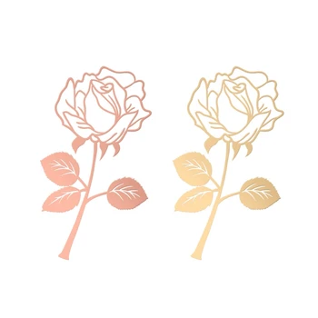 Jednoduché Elegantní Kovové Záložky Růže Květ ve Tvaru pro Ženy Reader Rostlin Vinobraní pro Děti, Dospívající, Dospělé Dropship