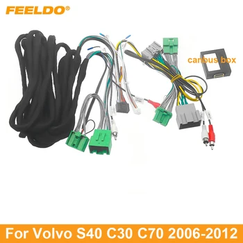 FEELDO Auto 16pin Napájecí Kabel Kabelového svazku Adaptér Pro Volvo S40 C30 C70 2006-2012 Instalace hlavní Jednotky