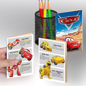 A6 Notebook - Cars -Disney Pixar Cars 2 3 Hračky Postavy Luigi Úst Blesk McQueen, Mater Šerif Auto Vozidla Poznámka Kniha