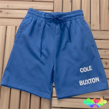 Lem Tisk Cole Buxton Logo Šortky Muži Ženy Modrá Cole Buxton Skládaný Šortky Stahovací 2024ss CB Kalhoty