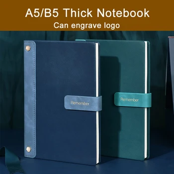 (Zdarma Vlastní Logo) A5/B5 Spony Notebook, Pevný Kožený Poznámkový Blok, Studentský Diář, Předmět, Zápisník, Obchodní Jednání Minut