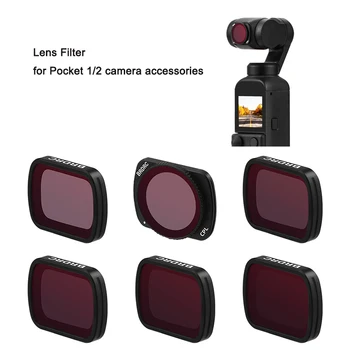 Akční Kamera, Filtr UV, CPL, ND8 Filtr na Objektiv pro Pocket 1/2 PTZ Akční Sportovní Kameru Příslušenství