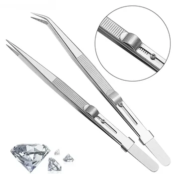 Profesionální nerezové oceli vysoce kvalitní šperky pinzety pro DIY diamond gem šperky Klenotník šperky tvorba nástroje