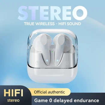 G60 TWS Touch Fone Bluetooth 5.2 Sluchátka 9D Stereo Bezdrátový Dual-Ear Redukce Šumu Sluchátka Gaming Headset pro Mini Airpods