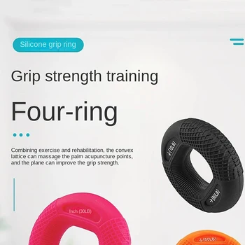 Silikonové Nastavitelný Hand Grip 20-80LB Uchopovací Prst Prsten, Předloktí Trenér Karpálního Expander Svalů Cvičení Cvičení Gym Fitness