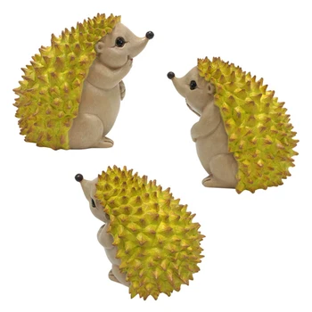 Durian Ježek Socha Durian Čas, Označení Pro Stůl Dekor Simulované Ovoce Roztomilý Kreslený Zvířat Figurky Pro Domácí Interiér