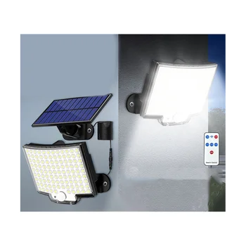 Solární Osvětlení Venkovní, 106LED Solární Pohybu Snímače Povodňových Světlo s Dálkovým, LED Solární Nástěnné Osvětlení, 2Pack
