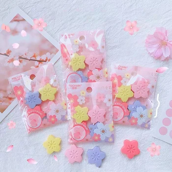 4ks Romantické Sakura Gumy Roztomilé Korekce Nástroje Kawaii Gumy Gumy pro Děti, Kancelářské Potřeby Korean Papírnictví