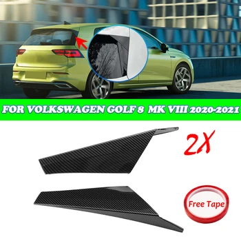 Pro Volkswagen VW GOLF 8 MK8 MK VIII 2020-2021 Lesklý Černý Zadní Okno Oříznout Boční Spoiler, Křídlo Kufru Canard Splitter Kryt Lip