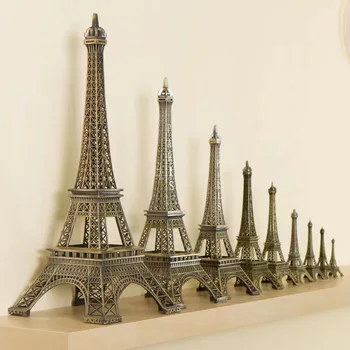 Bronz Paris Eiffel Tower Kovové Řemesla Bytové Dekorace, Doplňky, Figurku, Socha, Model Suvenýr Domů Interiérového Designu