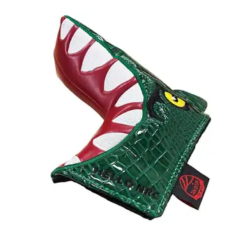 Dinosaurus Tvar Putter Bag Mini Golf Headcover Putter Headcovers Protector Výšivky Putter Chránič PU Kožené Golfové Hole, Bag