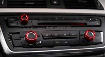 Pro BMW Řady 5 F10 F07 GT Červené klimatizace Knoflík Kryt 2011-2015 Vysoké Vybaven