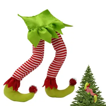 Elf Nohy Pro Vánoční Dekorace Santa Claus Visí Nohy Trčí Z Kufru Santa Claus Elf Nohu Vánoční Výzdoba Pro Domácí