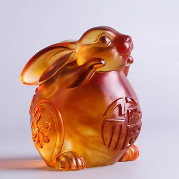 Barevné glazury bohaté králík ozdoby řemesla 12 Čínských Znamení Zvěrokruhu k narozeninám