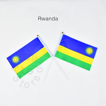Rwanda 10 ks 14*21 cm potkat Průvod strany rukou mává Národní vlajkou Domácí Dekoraci banner