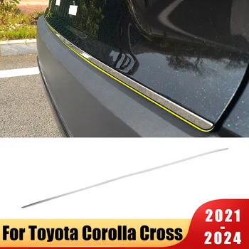 Nerez Chrome Auta Zadní Víko Kufru Kryt Lišty Pro Toyota Corolla Kříž XG10 2021 2022 2023 2024 Auto Příslušenství