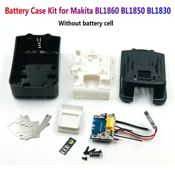 ŽÁDNÉ buňky BL1850 baterie pouzdro kit s PCB deska a indikátor LED příslušenství pro Makita 18V baterie BL1830 BL1840 1860
