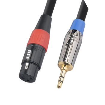 XLR 3-Pin Female Na Male 3,5 Mm Jack Na XLR Audio Kabel Pro Mikrofon, Reproduktory Zvuku Konzole Zesilovač