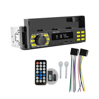Bluetooth Car MP3 Přehrávač Typ C Nabíjení FM Rádio Plast+Kov S Držák Telefonu Lokalizovat Auto TF Karty
