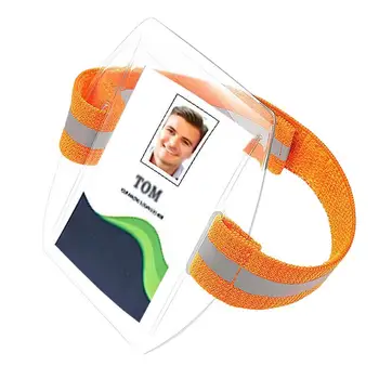ID Odznak Držitel Vodotěsné Karty Držitele Armband Pro ID ID Zabezpečení Arm Odznak Držáky Pro Školy, Restaurace Soutěží Kanceláře