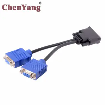 Chenyang Samice Splitter Prodlužovací Kabel Chenyang Rgb Pro Pc Dual 15pin Samec Grafické Karty Dms-59pin Vga