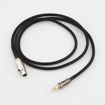 Audiocrast 3,5 mm jack Konektor XLR Samice Konektor, Stříbrný talíř pro Sluchátka Upgrade Kabel