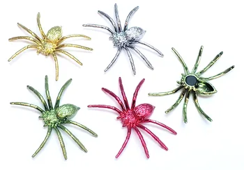 8 ks Magnetické Kovové Spider Zábavné Hororové Vtip Halloween Strany, Chyby, Hmyz Pinata Pytel Výplň Party Laskavosti, Dekorace, Hračka
