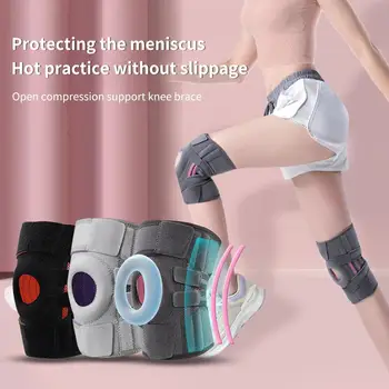 1ks Flexibilní Knee Pad Pot savé Měkké Textury Knee Protector Zmírnit Menisku Slzu Knee Support