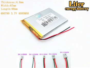lithium-polymerová baterie 486790 4000MAh 3.7 V Tablet PC diy mobilní výkon eBook PRO polymer dobíjecí baterie