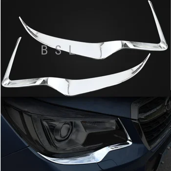 Chrome Světlomet Obočí Dekorace Střihu Pro Subaru forester 2013 2014 2015 2016 2017 2018 Head Light Lampa Eyelip Pás