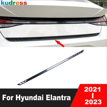 Zadní Víko Kufru Kryt Střihu Pro Hyundai Elantra Avante 2021 2022 2023 Uhlíku Zadních Výklopných Dveří Ocas Dveře Lití Strip Auto Příslušenství