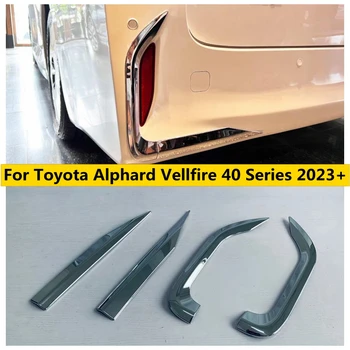 Vnější Zadní Mlhová Světla Lamp Kryt Čalounění Nárazníku Protector Dekorace Proužky Vhodné Pro Toyota Alphard Vellfire 40 Série 2023 2024