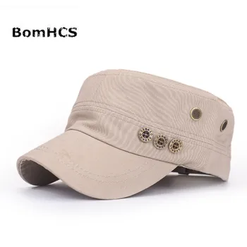 BomHCS Nové korejské Ženy Muži Flatcap Jarní Módní Knoflíky BAVLNA HAT Cap Čepici 2016070703