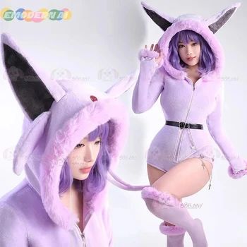 Anime Espeon Cosplay Kostýmy Kombinézy Domů Nosit Hru Hrát Roli Jednotné Halloween, Karneval, Párty, Domácí Oblečení Pro Ženy, Dívky