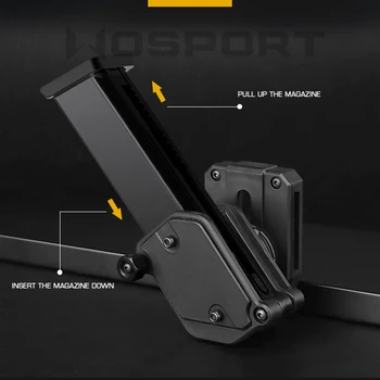 Taktické Pistole Časopis Pouzdro Box Nastavitelný 360 ° Roating Pro Glock 1911 G2C Mag Clip Pouzdro Univerzální Ipsc Pouzdro na zásobníky