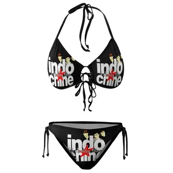 Indochine Nová Vlna Sexy Bikiny Bikini Plavky Grafický Humor Grafické Plavky Plážové Oblečení Vintage