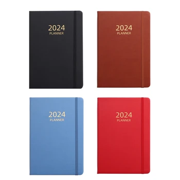 2024 A5 Angličtina Plán Planner Gumičkou Notebook Popruh Kniha Notebook