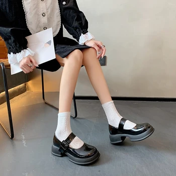 Lolita Ležérní Boty Ženy Pu Kůže Oxford Boty pro Ženy Kolo Toe Ploché Nářečí Ženy Boty Ženské Plus Velikosti Zapatos Mujer