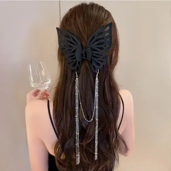 Nový Střapec Vlasy Dráp Módní Vlasy Harpins Velké Velikosti Butterfly Vlasy Dráp Jednoduchého Ohonu Dráp Klip Dívky Ženy Pokrývky Hlavy