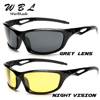 WarBLade Nový Muže Značky Design Polarizované sluneční Brýle Sluneční brýle pro Noční Vidění hranaté Brýle Pro Muže, UV400 Řidičské Brýle
