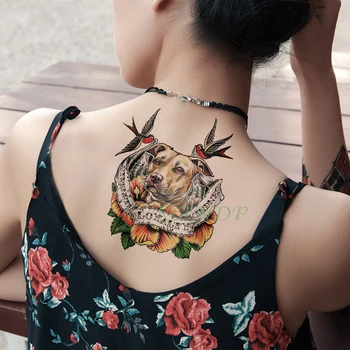 Vodotěsný Dočasné Tetování Nálepka Tiger Ptáci dopis falešné tatto flash tetování tatouage temporaire velké velikosti pro ženy, dívka, muži