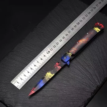 CSGO Periferní Krátký Meč z Nerezové Oceli Unbladed Hra Plná Ruční Model Rychle Otevřít Hračku Kolekce Kůže