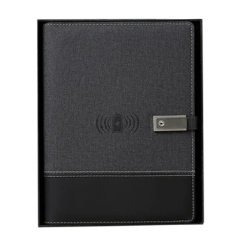 Bezdrátové Nabíjení Notebooku 8000 MAH Napájení Notebooku Černý Diář Školní Kancelářské Potřeby S Pen