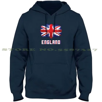 Anglie Britská Angličtina Vlajka Unie Jack Streetwear Sportovní Mikina, Mikina Londýn, Anglie, Anglicky, Británie, Britský, Spojené