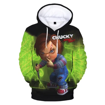 Chuckyho nevěsta 3D Tištěné Mikina Mikiny Muži Ženy Módní Ležérní Svetr Chucky Harajuku Streetwear Plus Velikost Mikiny