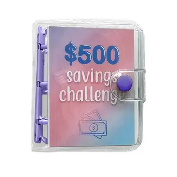 Mini Pojiva Úspory Challenge $150/300/500/1000 Šetří Peníze, Rozpočty, Peněžní Obálky Peněženka Rozpočtu Pořadač, Notebook Plánovači