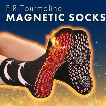 Zimní Self-topení Zdravotní Péče Ponožky Ženy Muži Lyžařské Sporty Samostatně Vyhřívané Masážní Krátké Ponožky Magnetické Terapie Pohodlné Teplé Sox