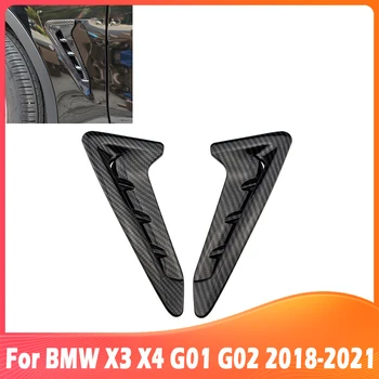 Dvojice ABS Auto Přední Blatník Boční Větrací otvor Krytu Obložení Auto-Styling Pro BMW X3 X4 G01 G02 2018-2022 Příslušenství