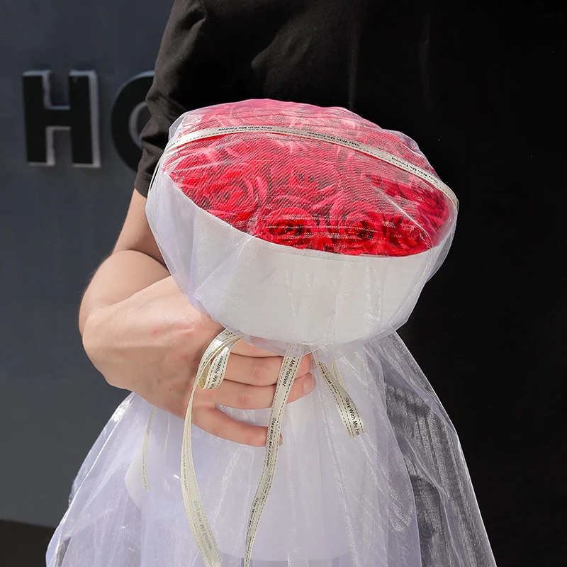 99 růže kytice simulace mýdlo květiny pro přítelkyni na Valentýna dárek námluvy návrh manželství výročí přiznání - 3
